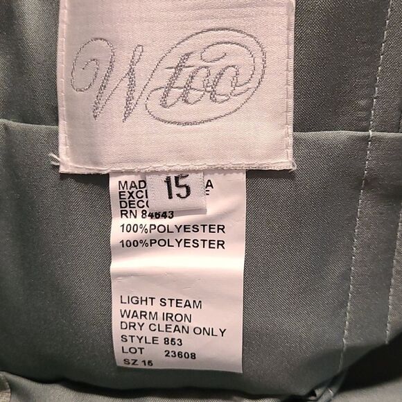 👩 ladies bridesmaids green beautiful dress - Picture 6 of 7